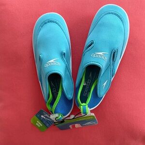 Speedo Water Shoes in Teal and Lime